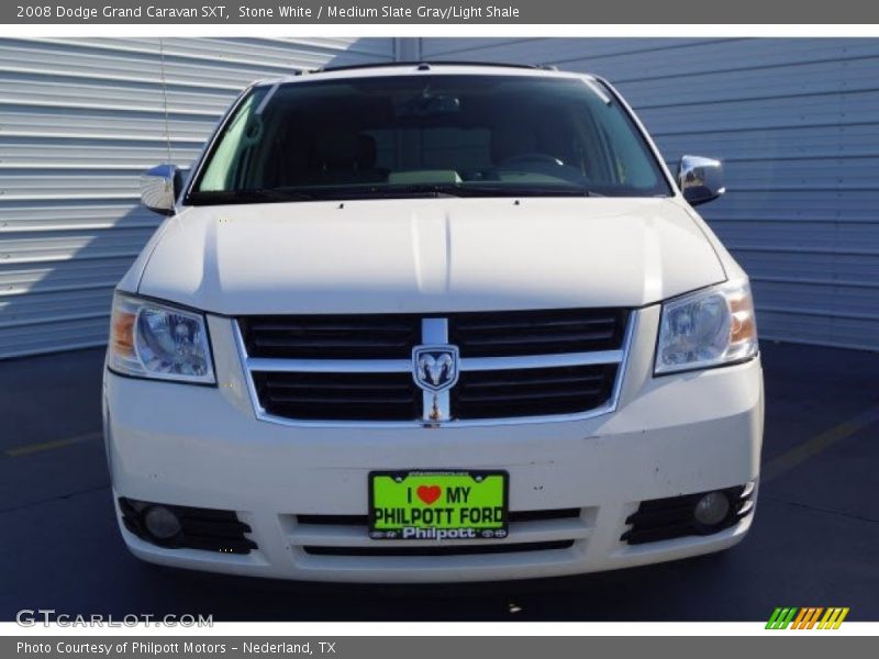 Stone White / Medium Slate Gray/Light Shale 2008 Dodge Grand Caravan SXT