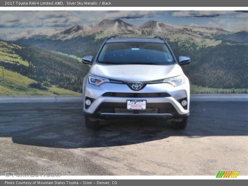 Silver Sky Metallic / Black 2017 Toyota RAV4 Limited AWD
