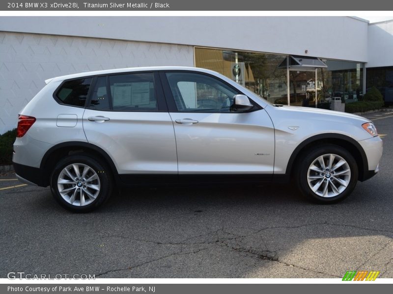 Titanium Silver Metallic / Black 2014 BMW X3 xDrive28i