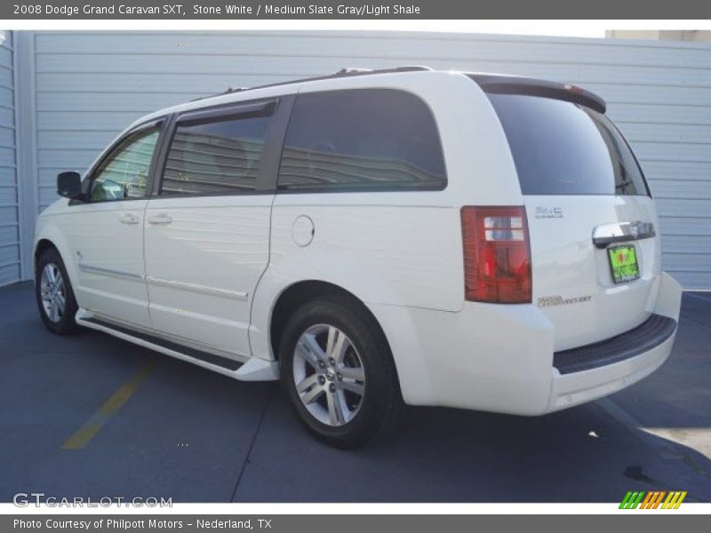 Stone White / Medium Slate Gray/Light Shale 2008 Dodge Grand Caravan SXT