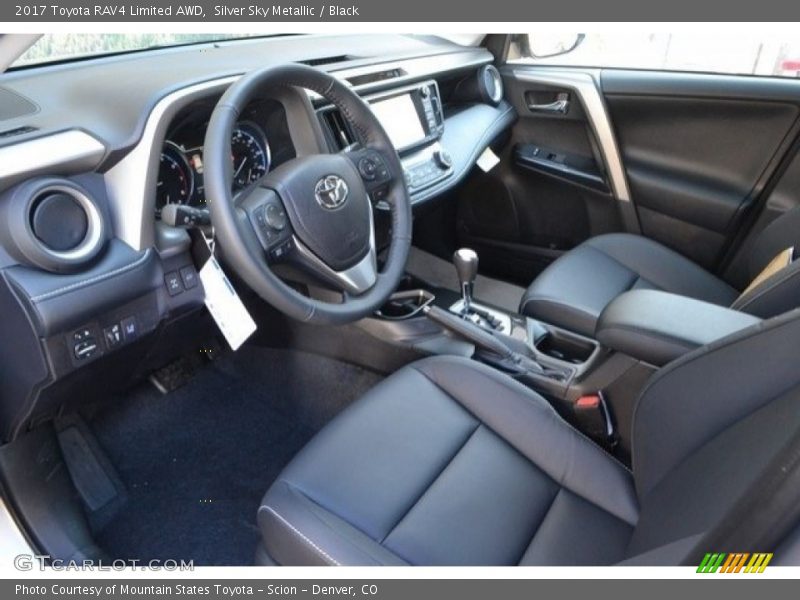 Silver Sky Metallic / Black 2017 Toyota RAV4 Limited AWD