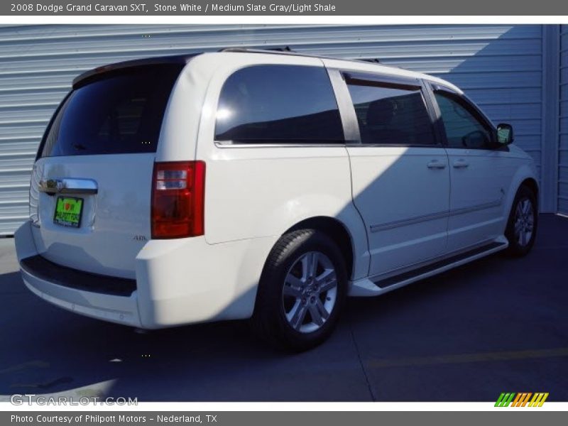 Stone White / Medium Slate Gray/Light Shale 2008 Dodge Grand Caravan SXT