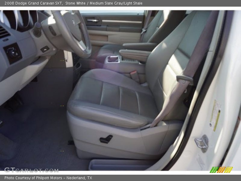 Stone White / Medium Slate Gray/Light Shale 2008 Dodge Grand Caravan SXT
