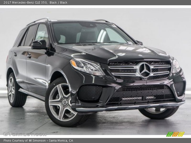 Black / Black 2017 Mercedes-Benz GLE 350