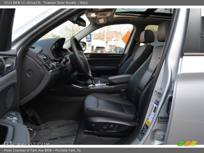 Titanium Silver Metallic / Black 2014 BMW X3 xDrive28i