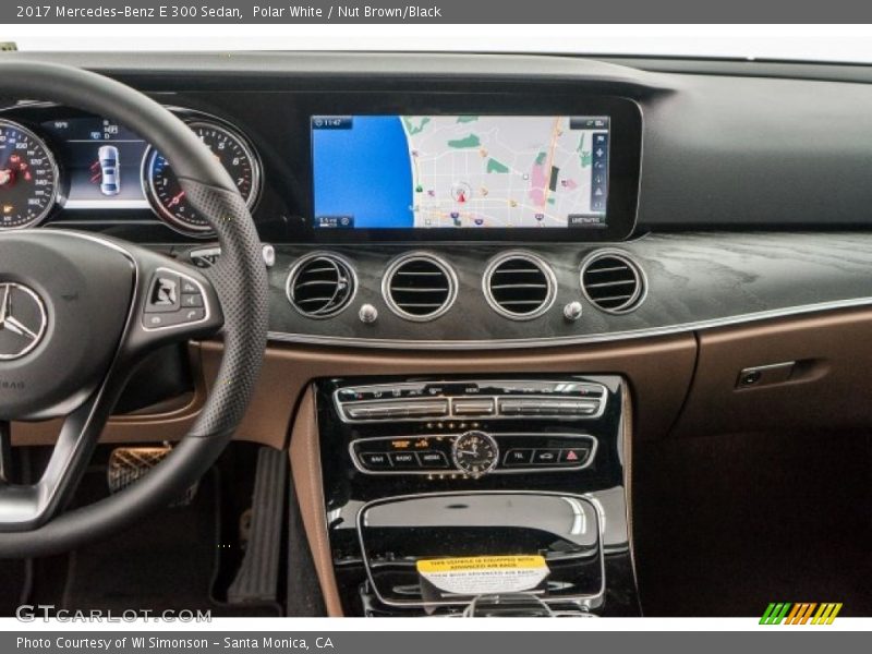 Polar White / Nut Brown/Black 2017 Mercedes-Benz E 300 Sedan