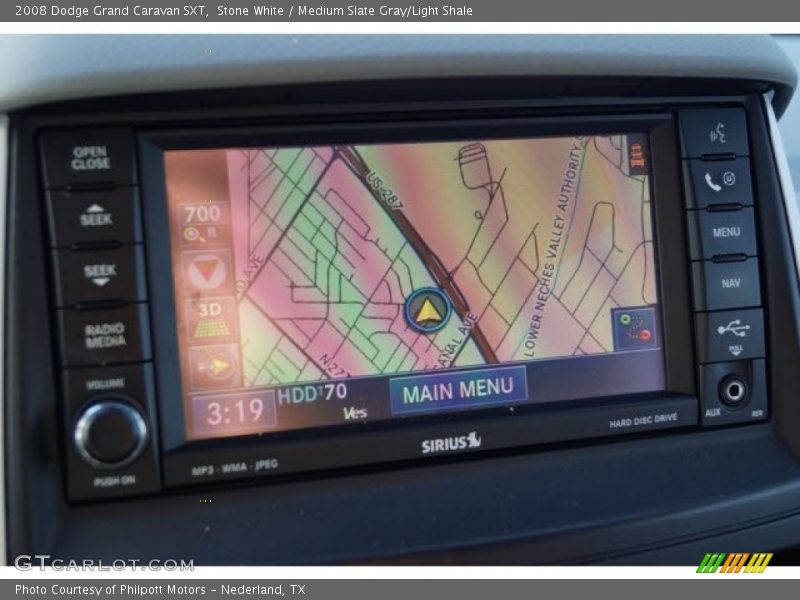 Stone White / Medium Slate Gray/Light Shale 2008 Dodge Grand Caravan SXT