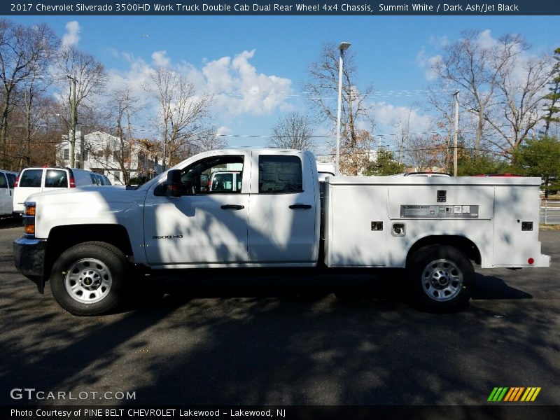 Summit White / Dark Ash/Jet Black 2017 Chevrolet Silverado 3500HD Work Truck Double Cab Dual Rear Wheel 4x4 Chassis