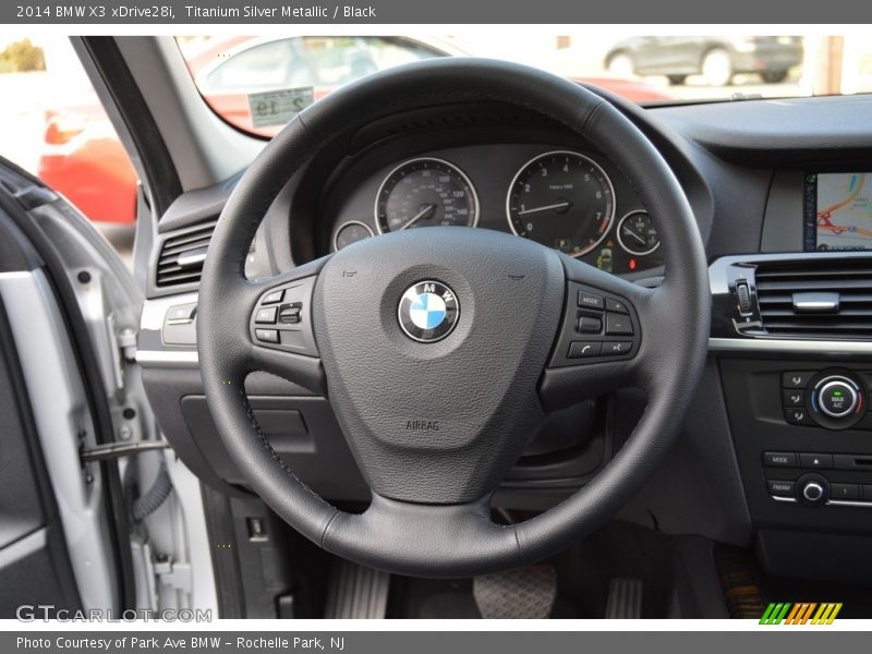 Titanium Silver Metallic / Black 2014 BMW X3 xDrive28i