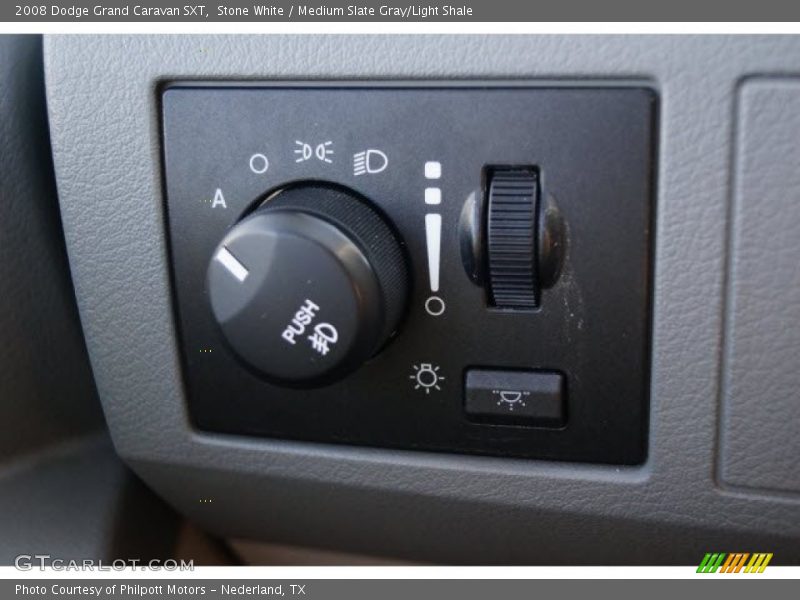 Stone White / Medium Slate Gray/Light Shale 2008 Dodge Grand Caravan SXT