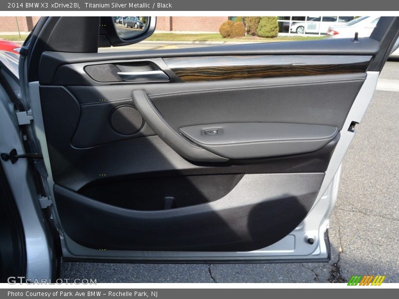 Titanium Silver Metallic / Black 2014 BMW X3 xDrive28i
