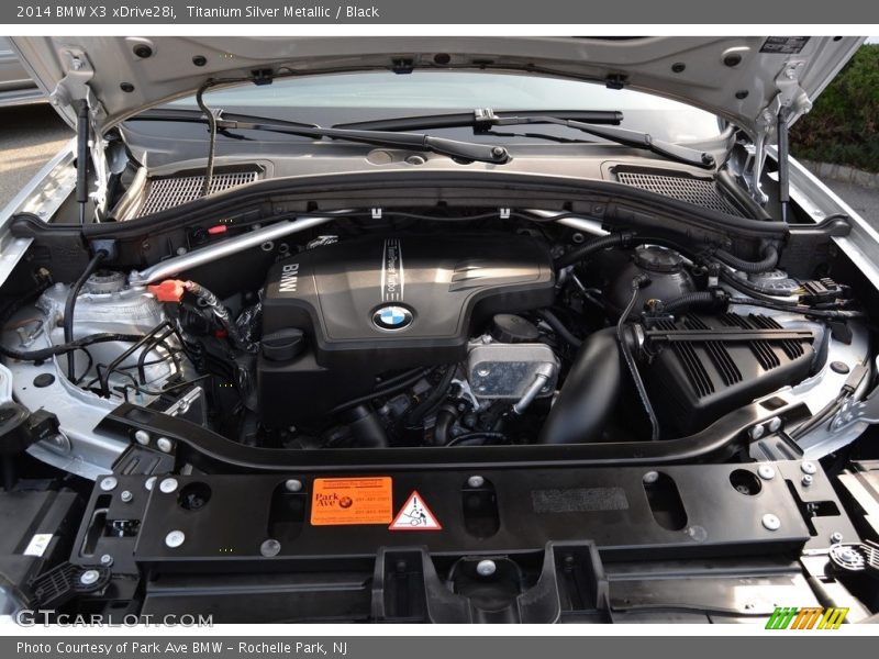 Titanium Silver Metallic / Black 2014 BMW X3 xDrive28i