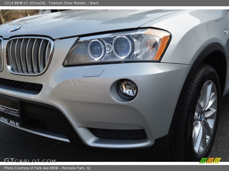 Titanium Silver Metallic / Black 2014 BMW X3 xDrive28i