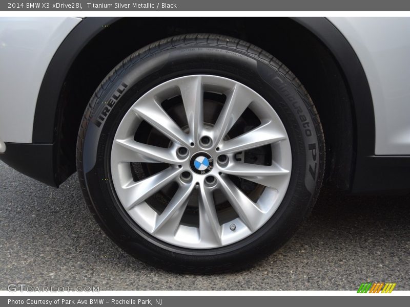 Titanium Silver Metallic / Black 2014 BMW X3 xDrive28i