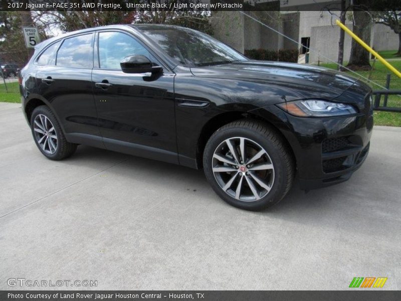 Ultimate Black / Light Oyster w/Pistachio 2017 Jaguar F-PACE 35t AWD Prestige