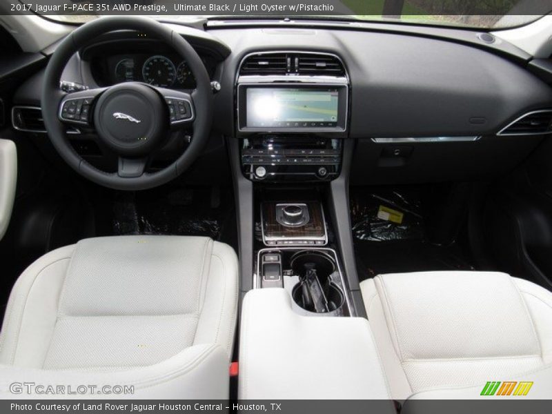 Ultimate Black / Light Oyster w/Pistachio 2017 Jaguar F-PACE 35t AWD Prestige