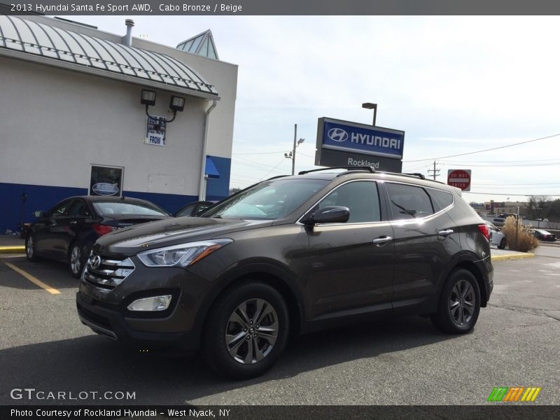 Cabo Bronze / Beige 2013 Hyundai Santa Fe Sport AWD