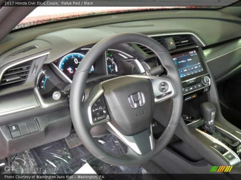 Rallye Red / Black 2017 Honda Civic EX-L Coupe