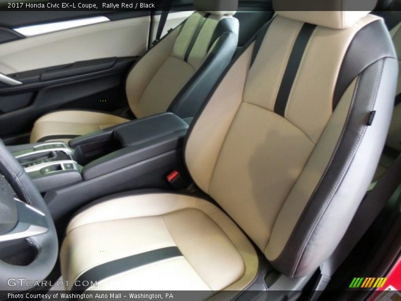 Front Seat of 2017 Civic EX-L Coupe