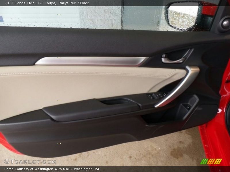 Rallye Red / Black 2017 Honda Civic EX-L Coupe