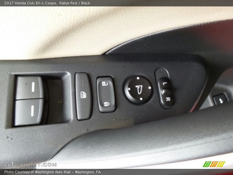 Rallye Red / Black 2017 Honda Civic EX-L Coupe