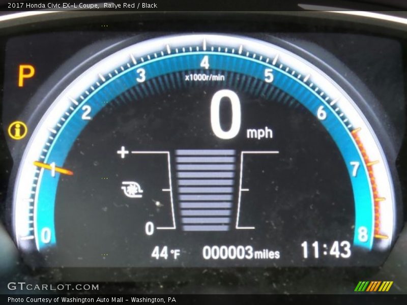 Rallye Red / Black 2017 Honda Civic EX-L Coupe