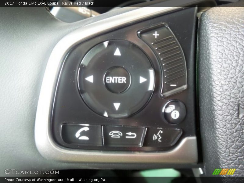 Controls of 2017 Civic EX-L Coupe