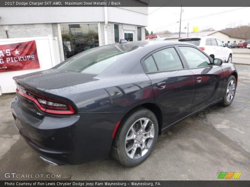 Maximum Steel Metallic / Black 2017 Dodge Charger SXT AWD