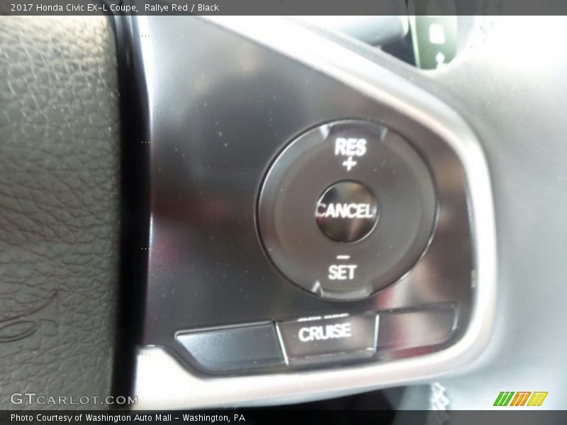 Controls of 2017 Civic EX-L Coupe