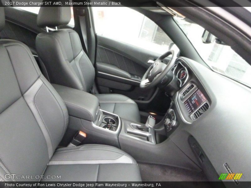Maximum Steel Metallic / Black 2017 Dodge Charger SXT AWD