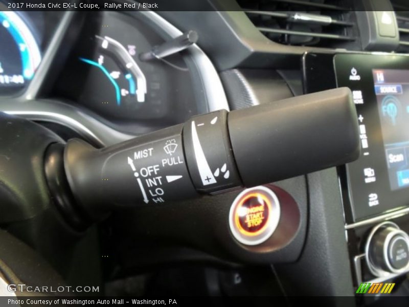 Controls of 2017 Civic EX-L Coupe