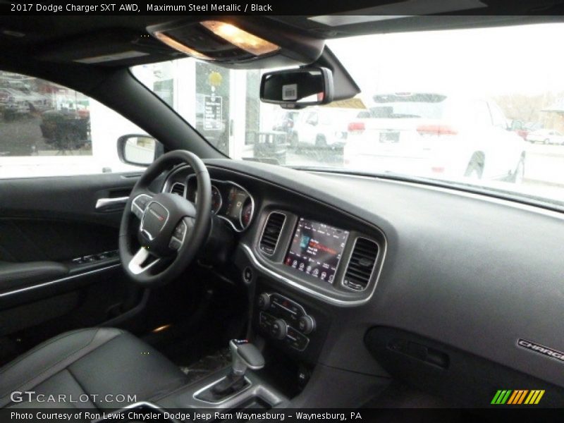 Maximum Steel Metallic / Black 2017 Dodge Charger SXT AWD