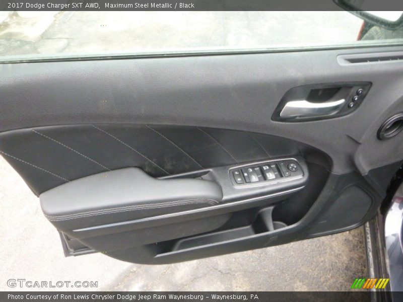 Maximum Steel Metallic / Black 2017 Dodge Charger SXT AWD