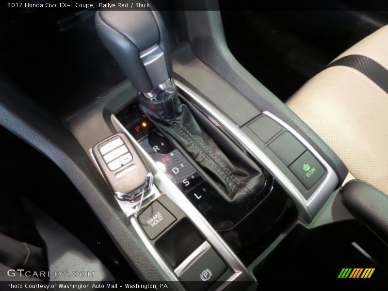 Rallye Red / Black 2017 Honda Civic EX-L Coupe