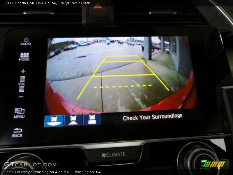 Rallye Red / Black 2017 Honda Civic EX-L Coupe