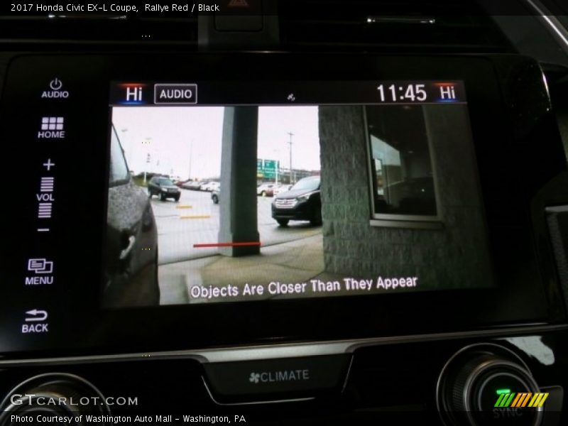 Rallye Red / Black 2017 Honda Civic EX-L Coupe