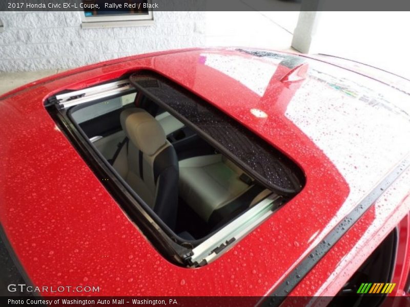 Rallye Red / Black 2017 Honda Civic EX-L Coupe
