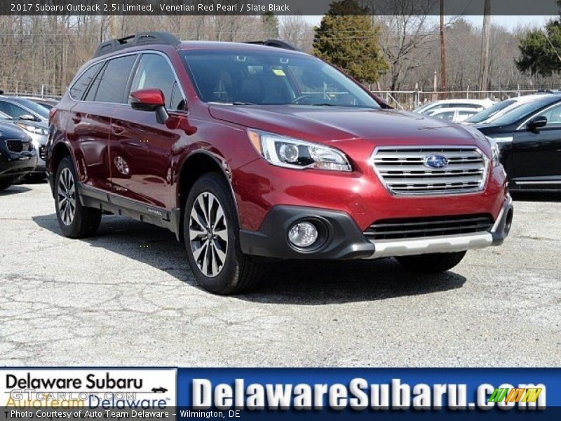 Venetian Red Pearl / Slate Black 2017 Subaru Outback 2.5i Limited