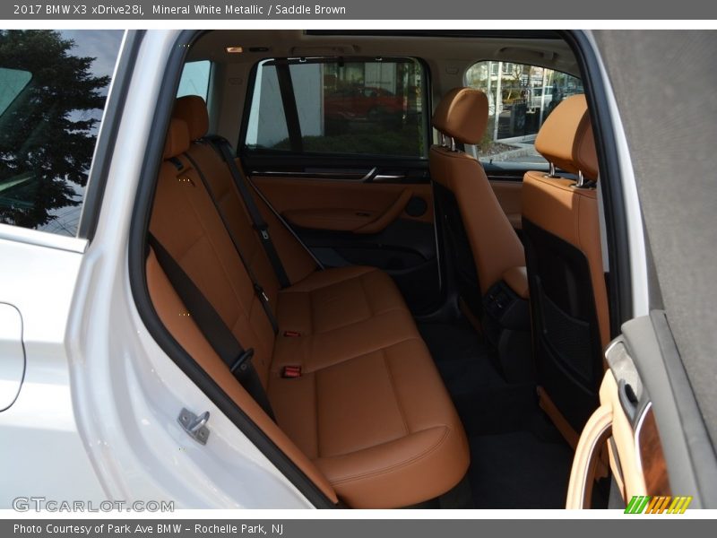 Mineral White Metallic / Saddle Brown 2017 BMW X3 xDrive28i