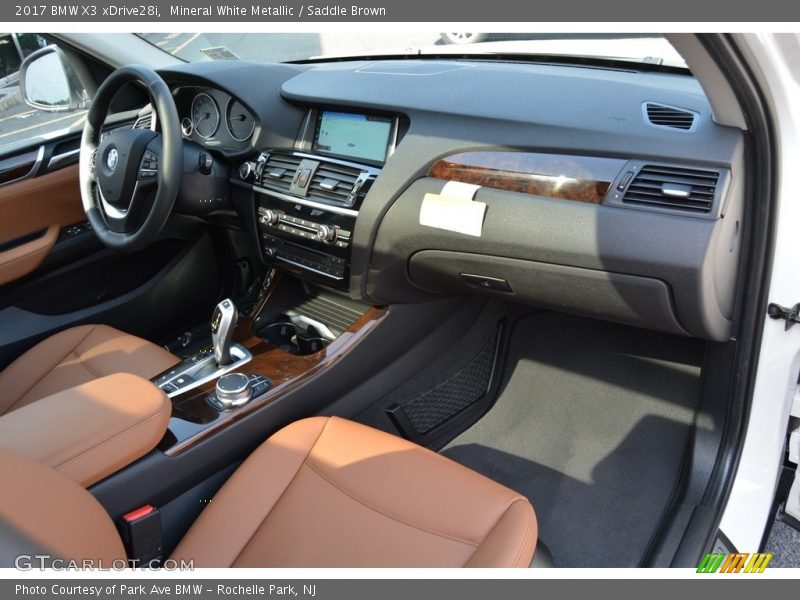 Mineral White Metallic / Saddle Brown 2017 BMW X3 xDrive28i
