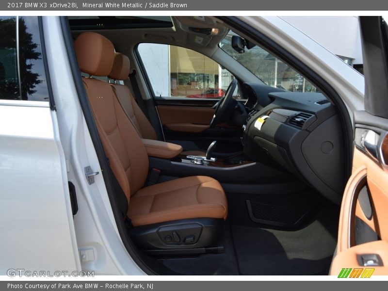 Mineral White Metallic / Saddle Brown 2017 BMW X3 xDrive28i