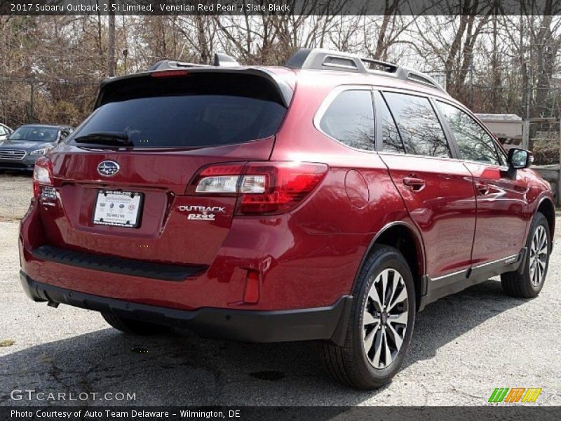 Venetian Red Pearl / Slate Black 2017 Subaru Outback 2.5i Limited