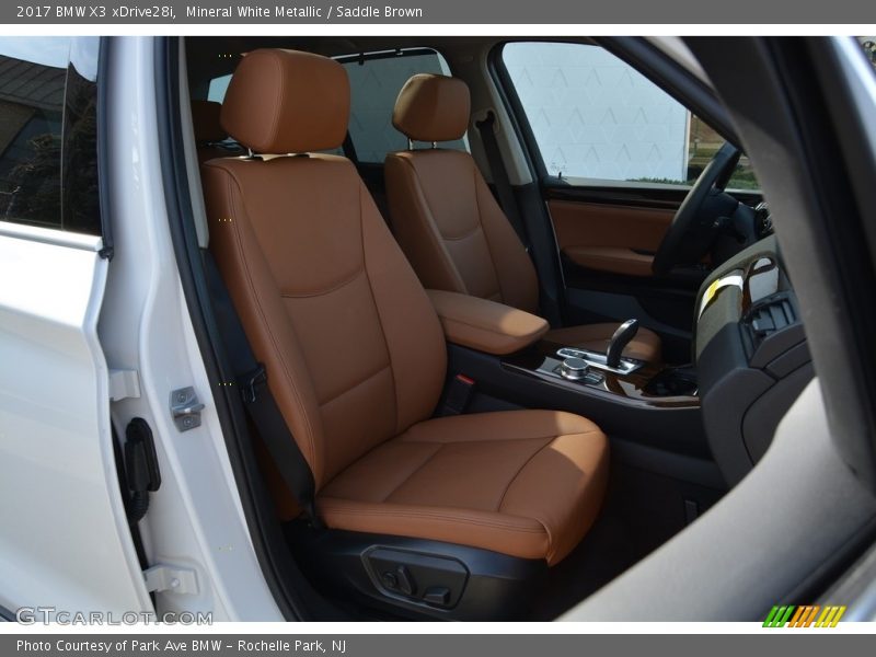 Mineral White Metallic / Saddle Brown 2017 BMW X3 xDrive28i
