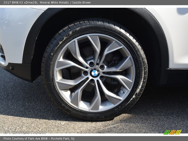 Mineral White Metallic / Saddle Brown 2017 BMW X3 xDrive28i