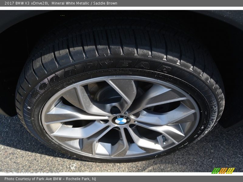 Mineral White Metallic / Saddle Brown 2017 BMW X3 xDrive28i