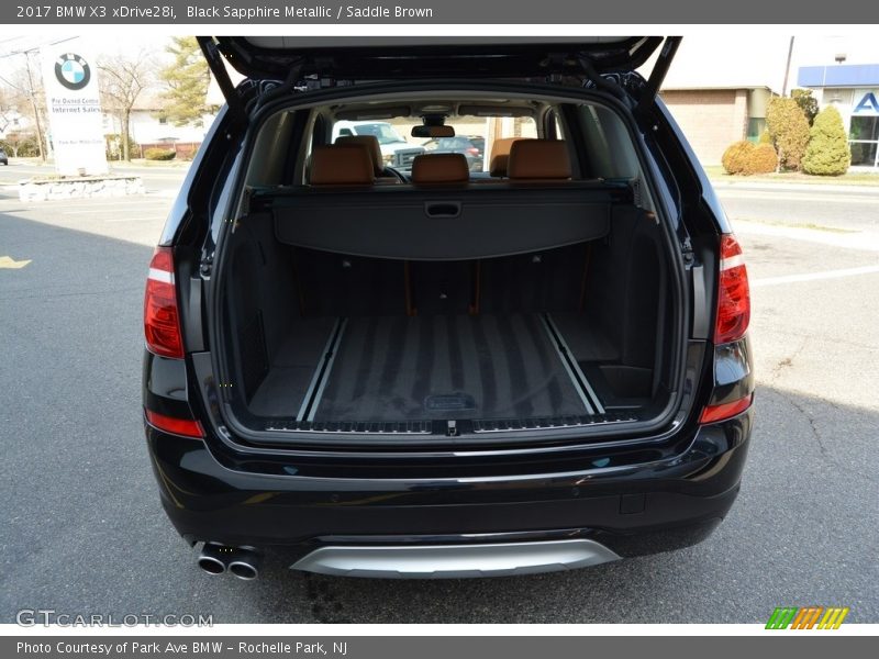 Black Sapphire Metallic / Saddle Brown 2017 BMW X3 xDrive28i