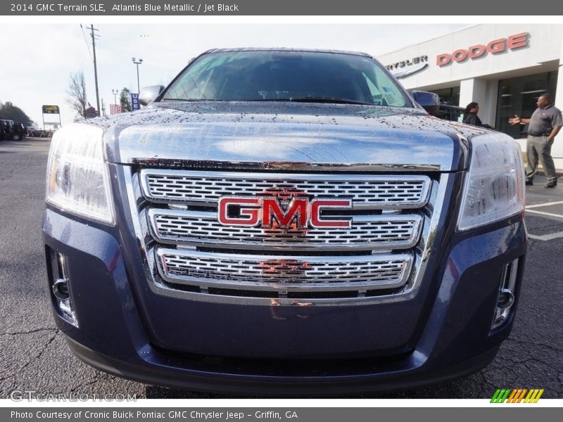 Atlantis Blue Metallic / Jet Black 2014 GMC Terrain SLE