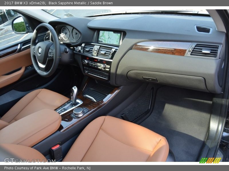 Black Sapphire Metallic / Saddle Brown 2017 BMW X3 xDrive28i