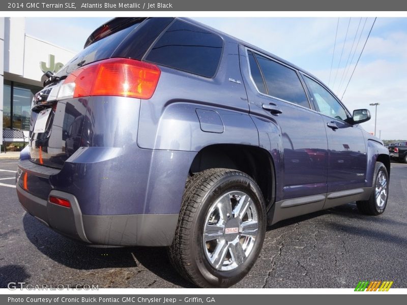 Atlantis Blue Metallic / Jet Black 2014 GMC Terrain SLE