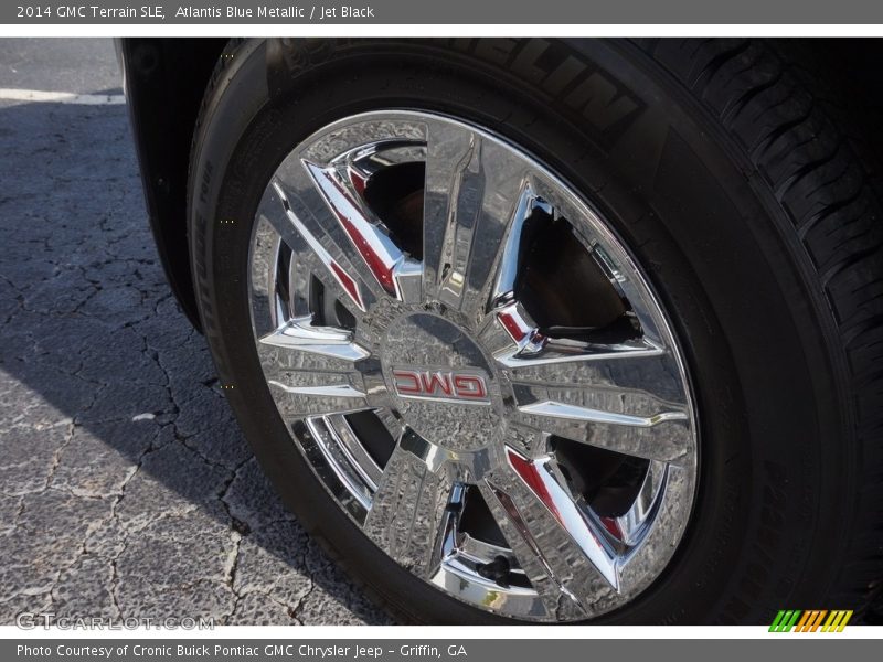 Atlantis Blue Metallic / Jet Black 2014 GMC Terrain SLE